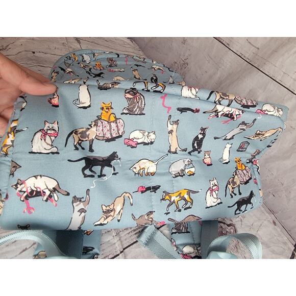 VERA BRADLEY Cats Meow Arona Large Full Size Essential Backpack New School Bag - Picture 8 of 13